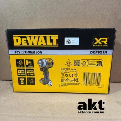 DeWALT DCF921N-XJ 18V Brushless 1/2inch XR Compact Impact Wrench