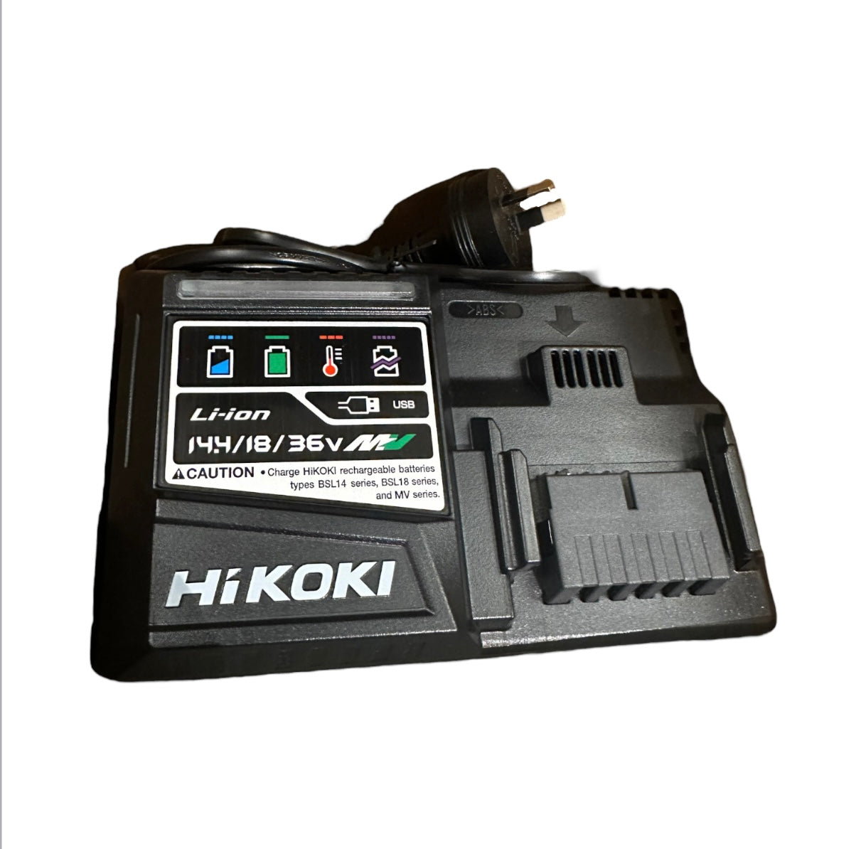 HiKOKI UC18YSL3(H0Z) Rapid Battery Charger with Cooling & USB Port Genuine - AK TOOLS
