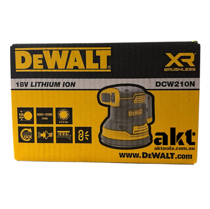 DeWalt DCW210N-XJ 18V XR Random Orbital Sander 125mm AK TOOLS