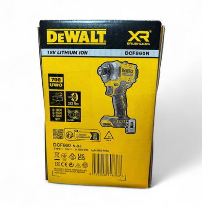 DeWalt DCF860N-XJ 18V XR Brushless 3 Speed Impact Driver Skin Only