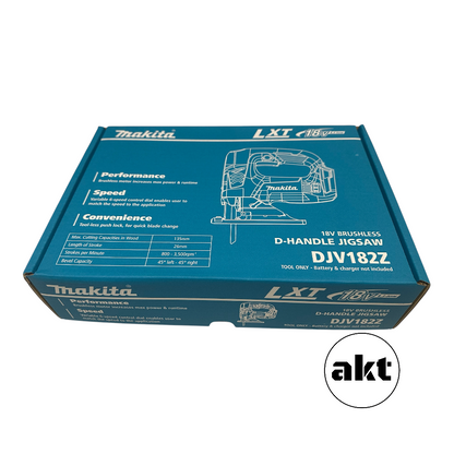 Makita DJV182Z 18V Cordless Jigsaw D-Handle  Skin Only
