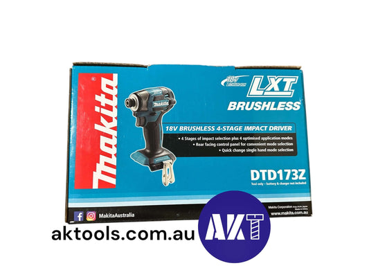Makita DTD173Z 18V Brushless 4-Stage Impact Driver Skin Only