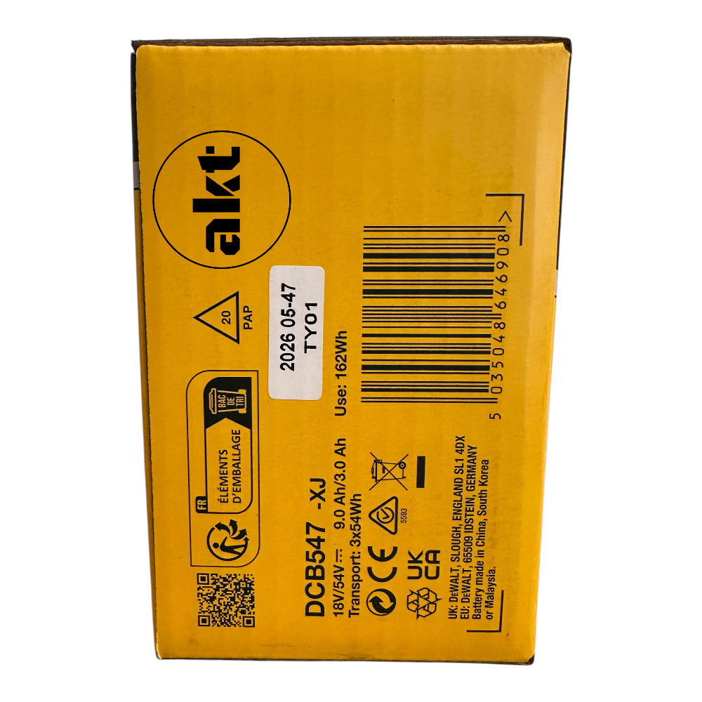 DeWalt 9.0Ah 18V-54V XR Flexvolt Li-Ion Battery DCB547-XE DCB547-XJ