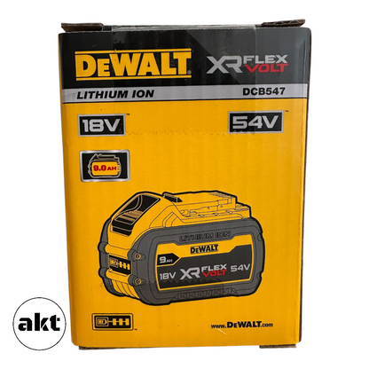 DeWalt 9.0Ah 18V-54V XR Flexvolt Li-Ion Battery DCB547-XE DCB547-XJ