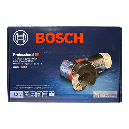 Bosch 12V Angle Grinder 76mm Cut-off Tool GWS 12V-76 Skin Only