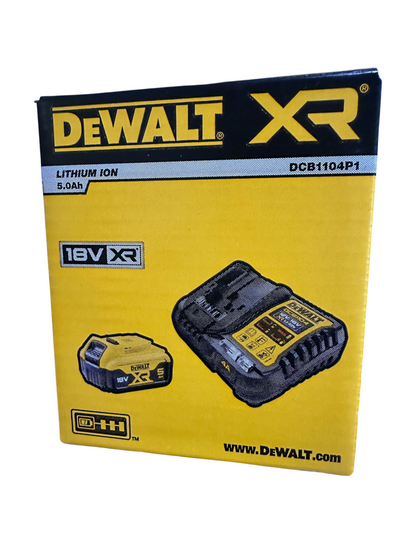DeWalt  18V 5.0 Battery and Charger Starter Kit DCB1104P1-XE