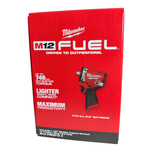 Milwaukee  M12FIW2F12-0 12V 1/2" Impact Wrench Friction Ring Skin Only