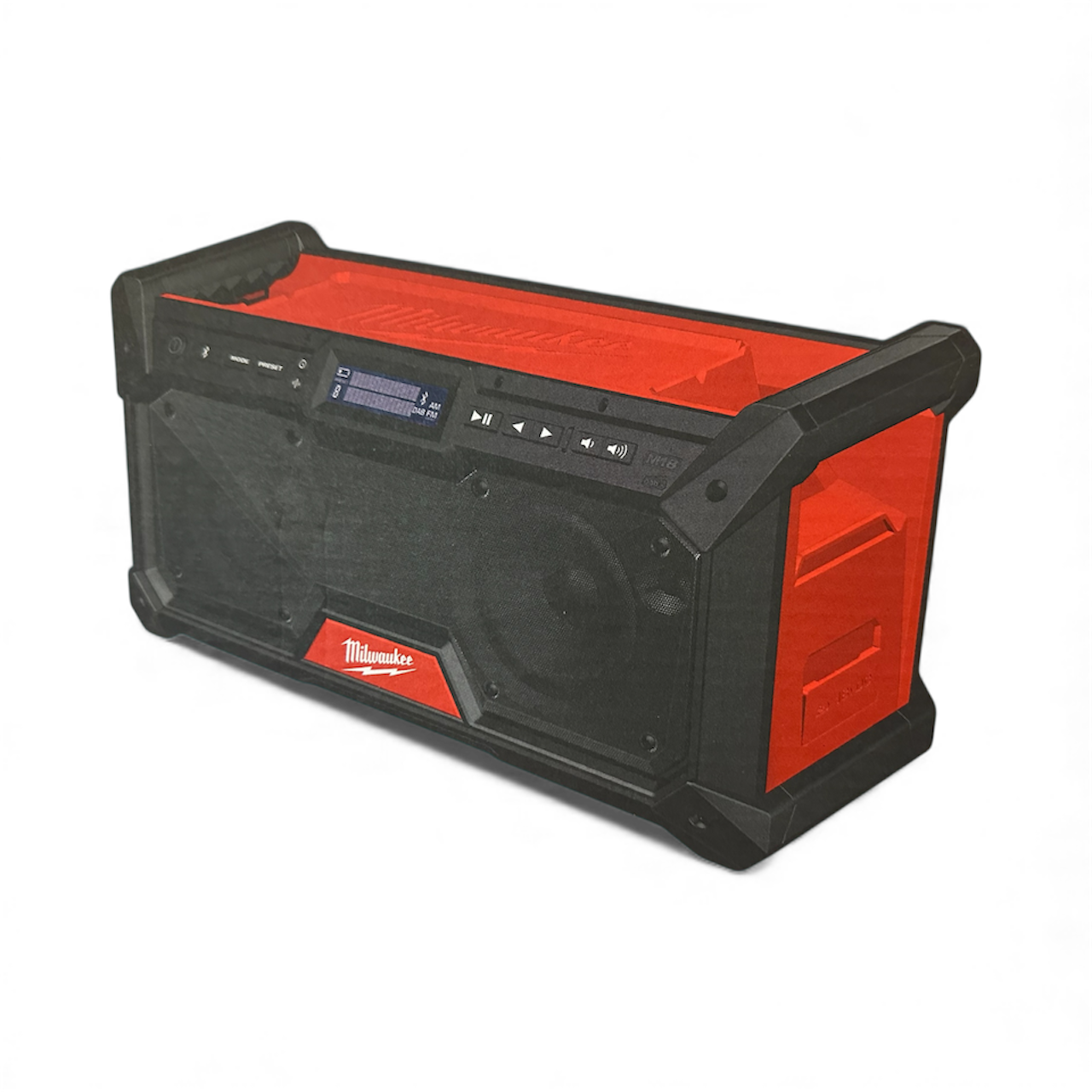 Milwaukee M18JSRDAB20 18V Li-ion Cordless Bluetooth DAB+ Jobsite Digital Radio - Skin Only