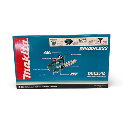Makita DUC254Z 18V Brushless 250mm 10inch Chainsaw Skin Only