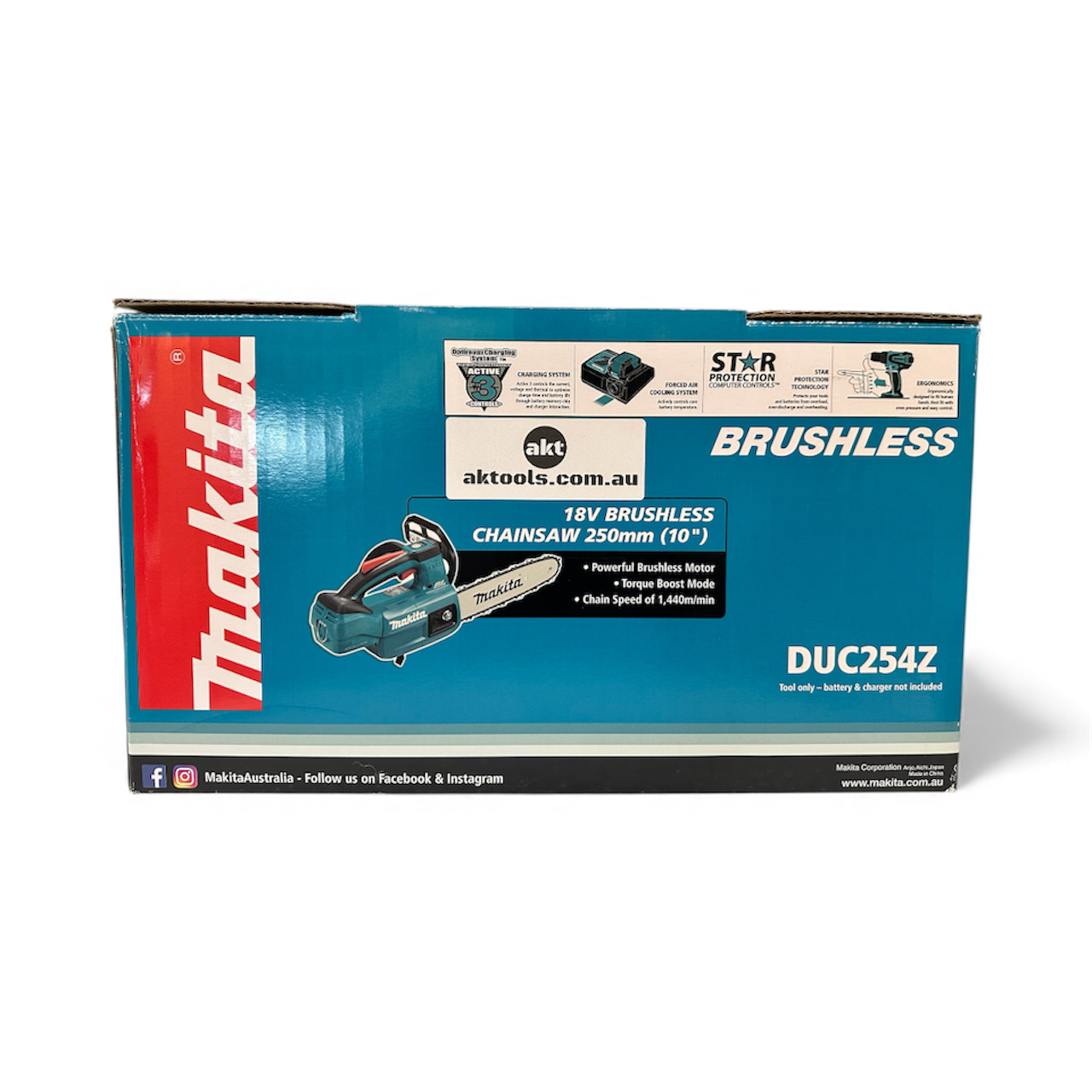 Makita DUC254Z 18V Brushless 250mm 10inch Chainsaw Skin Only