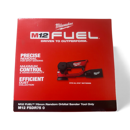 Milwaukee M12FSDR750 M12 FUEL 75mm Random Orbital Sander Tool Only