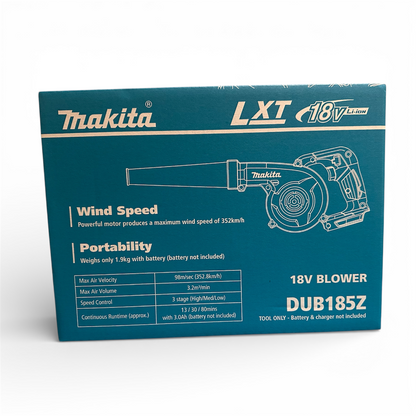 Makita DUB185Z 18V Blower Stubby Compact Cordless Skin Only