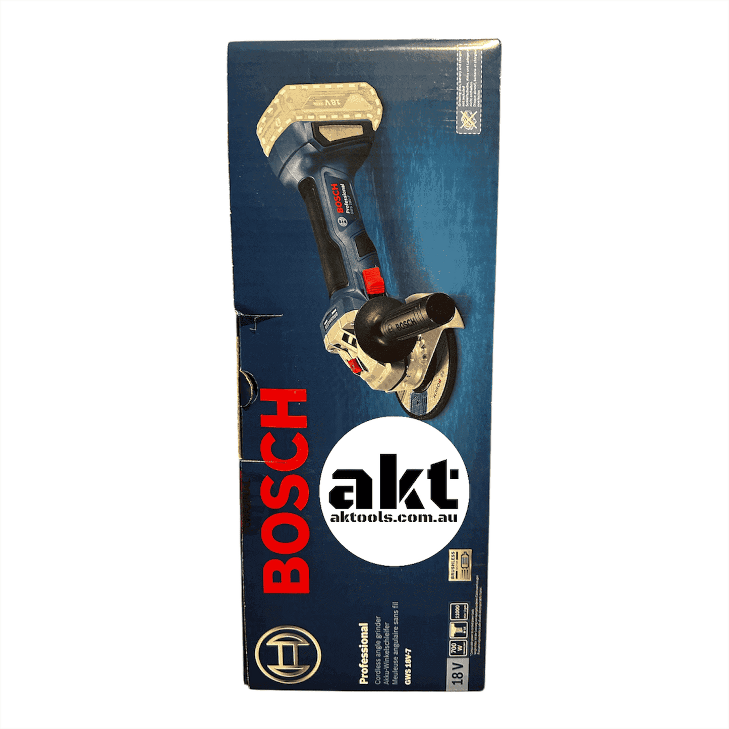 Bosch Professional 18V Brushless Angle Grinder 125mm GWS 18V-7 06019H9001