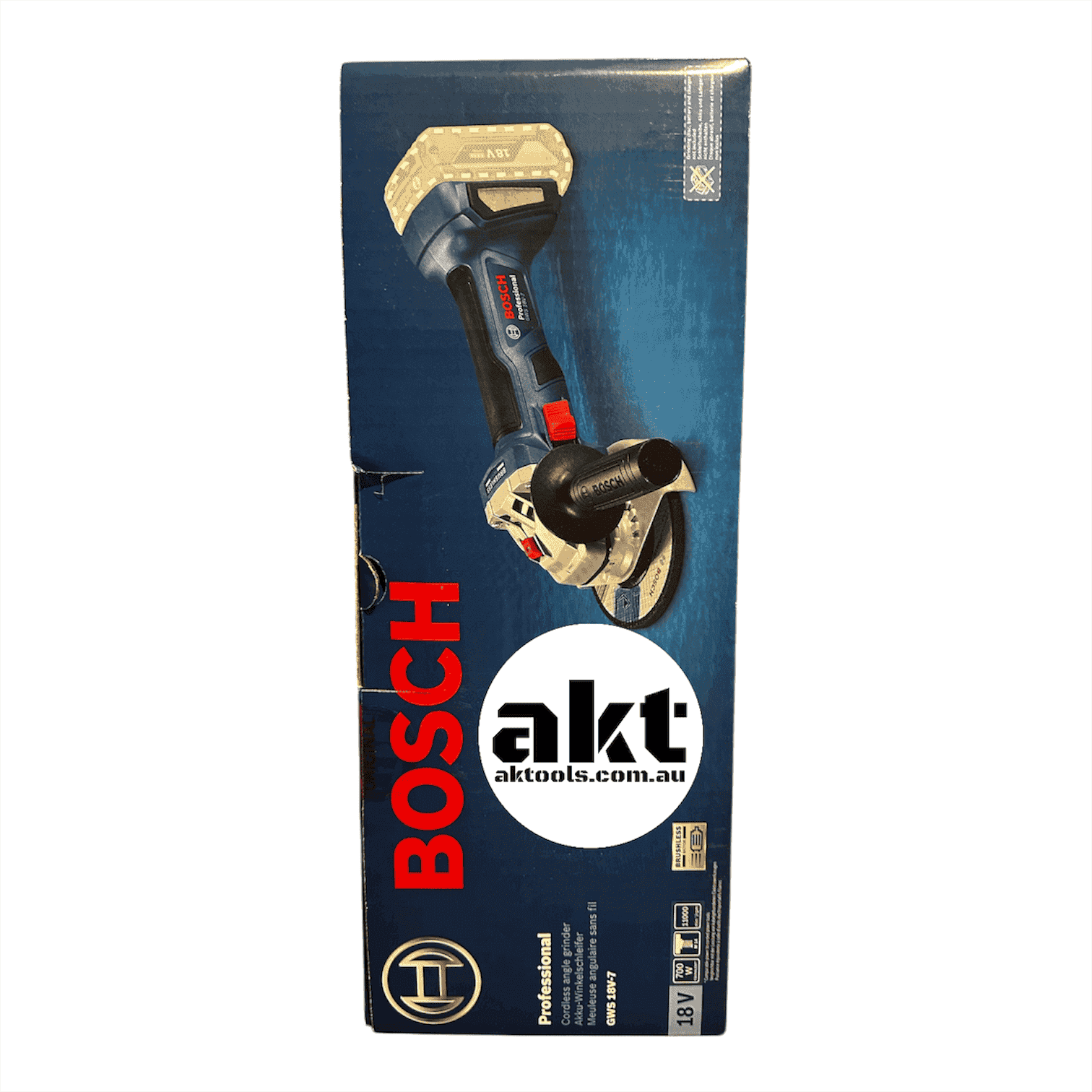 Bosch Professional 18V Brushless Angle Grinder 125mm GWS 18V-7 06019H9001