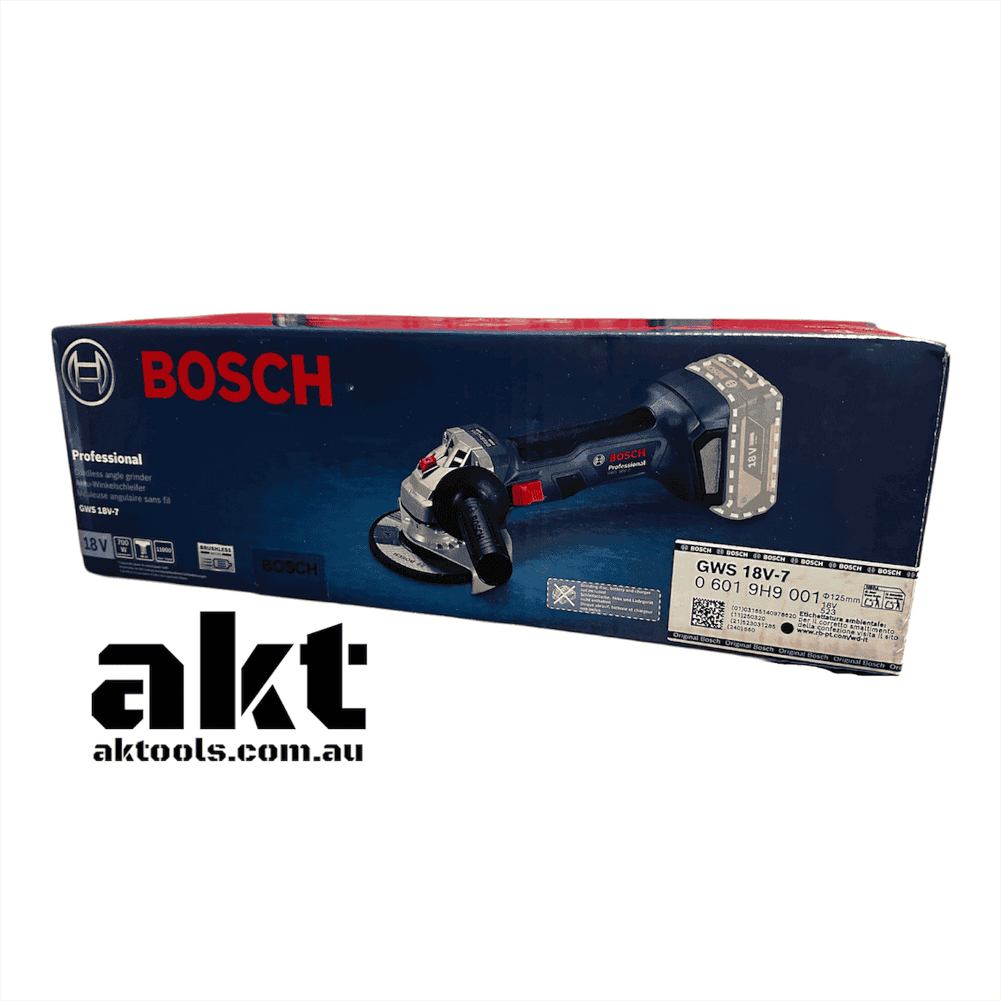 Bosch Professional 18V Brushless Angle Grinder 125mm GWS 18V-7 06019H9001