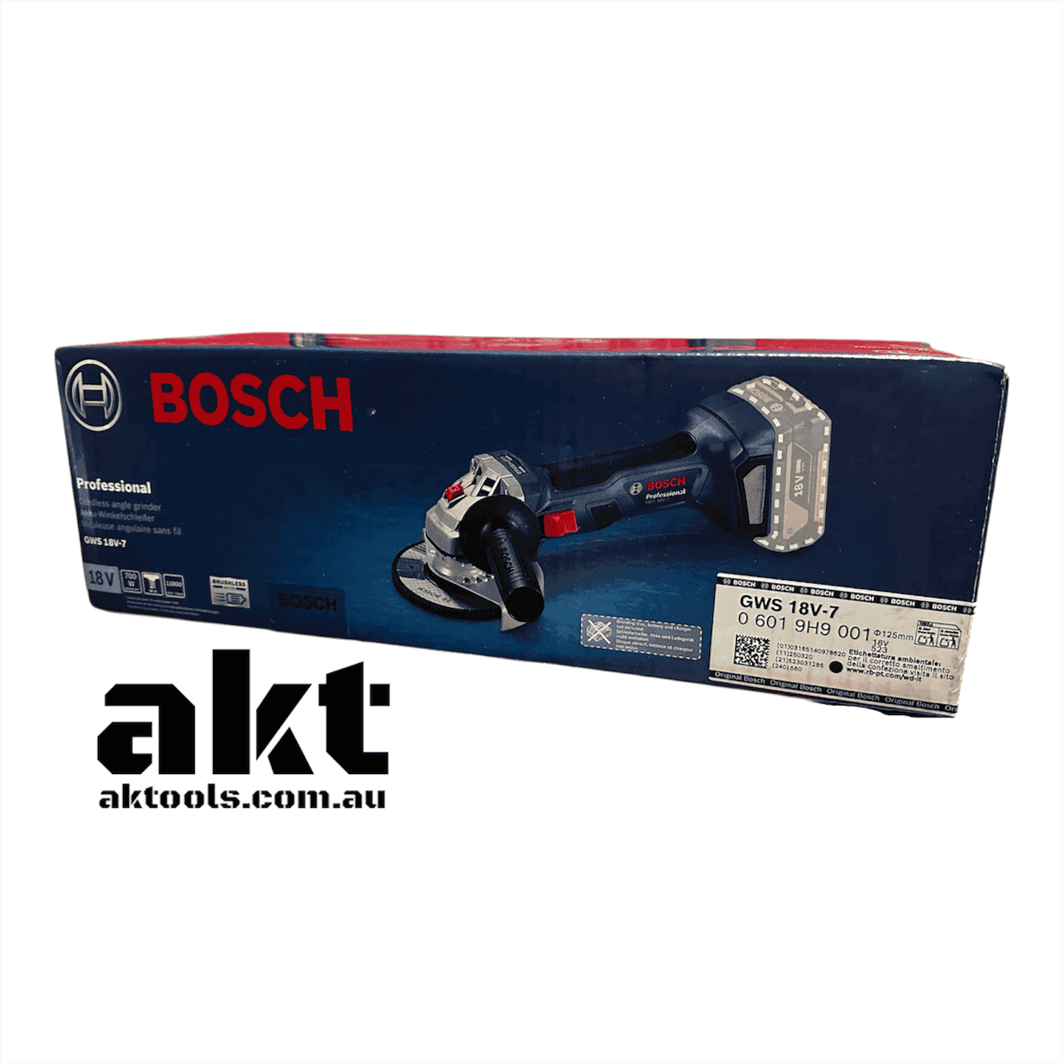 Bosch Professional 18V Brushless Angle Grinder 125mm GWS 18V-7 06019H9001