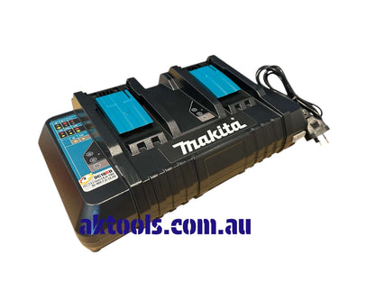 Makita 18V 2 X 5.0AH Dual Port Rapid Charger DC18RD, 2x BL1850BL Starter Kit 1989285 