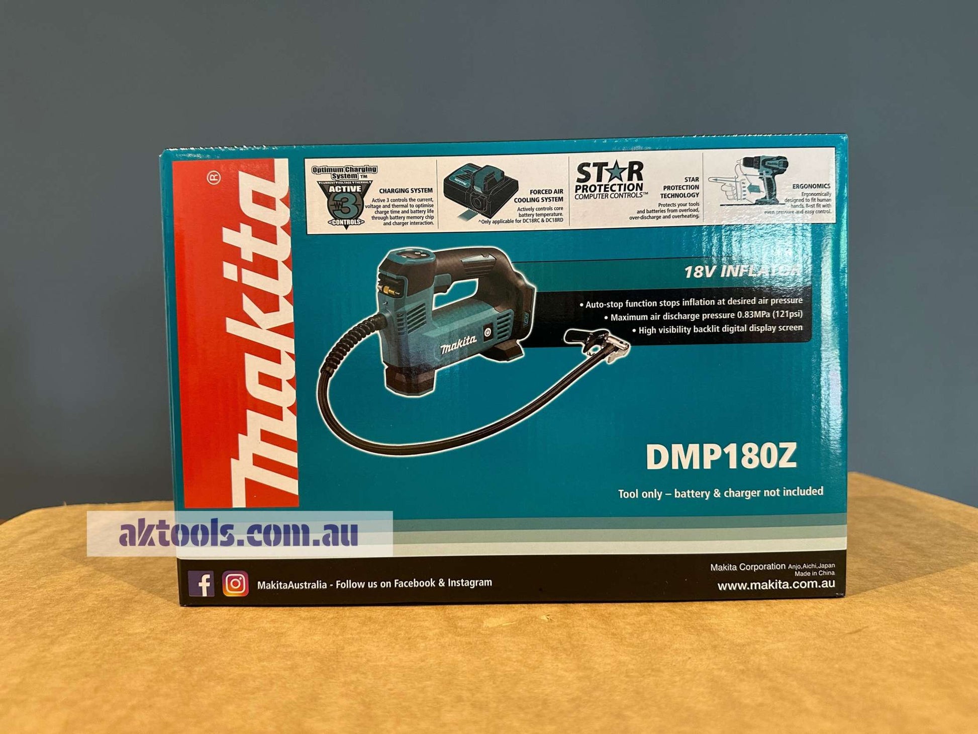 Makita DMP180Z 18V LXT Cordless Air Inflator Tool Skin Only 