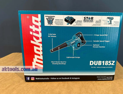 Makita DUB185Z 18V Blower Stubby Compact Cordless Skin Only 