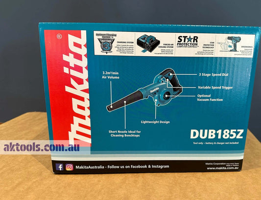 Makita DUB185Z 18V Blower Stubby Compact Cordless Skin Only 
