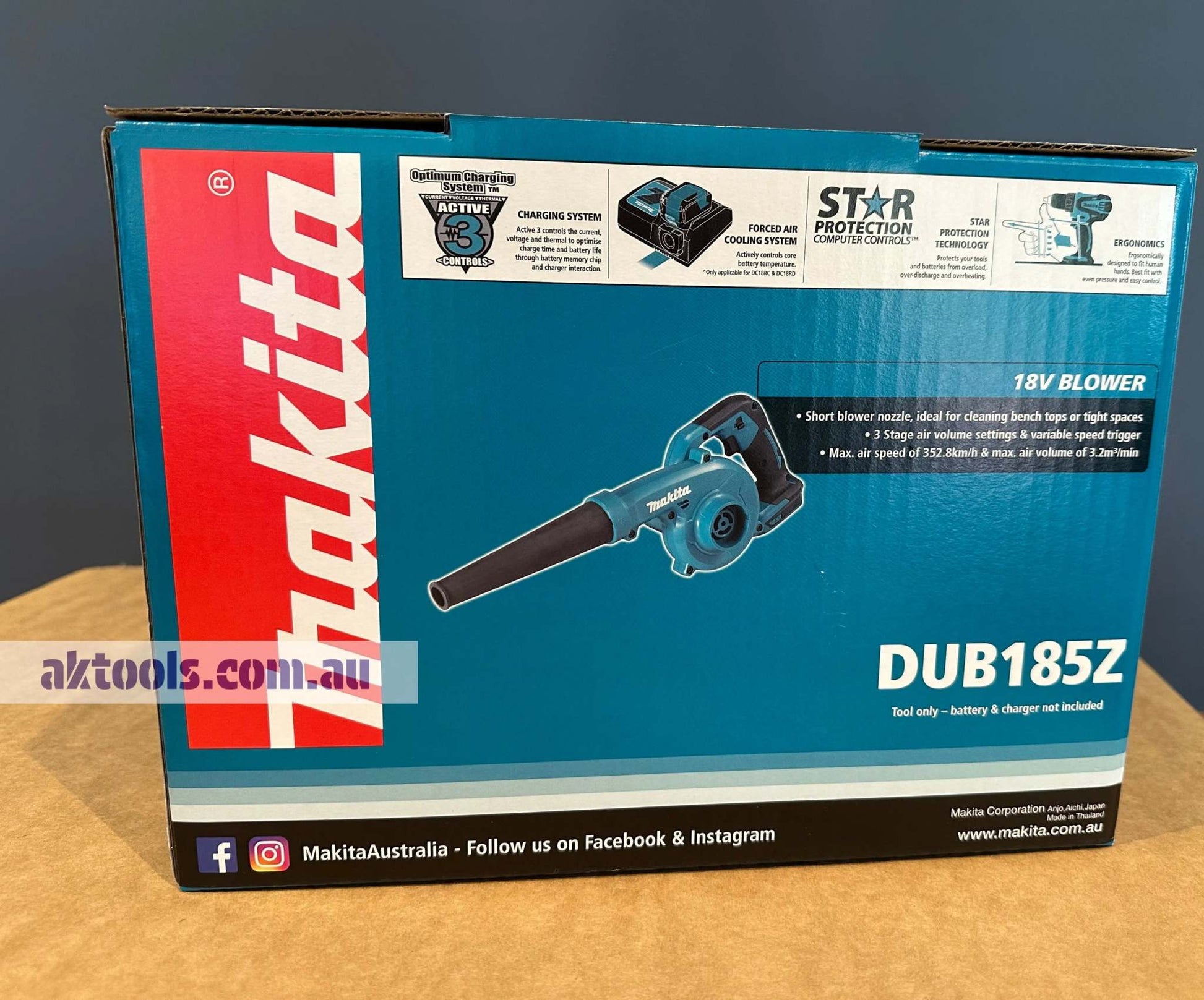 Makita DUB185Z 18V Blower Stubby Compact Cordless Skin Only 