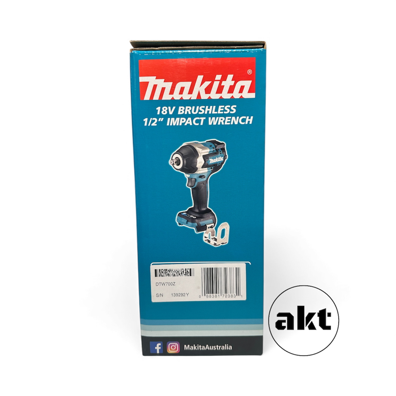 Makita 1/2" Impact Wrench DTW700Z Skin aktools.com.au