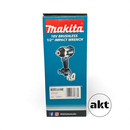 Makita 1/2" Impact Wrench DTW700Z Skin aktools.com.au