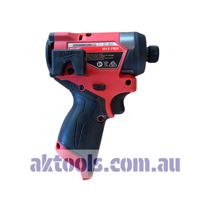 Milwaukee M12 Fuel Impact Driver 1/4" Hex 12V M12FID2-0 Tool skin only 