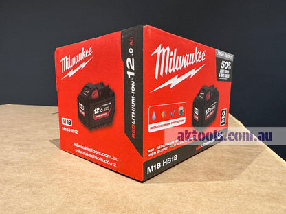 Milwaukee 18V Battery 12.0Ah Redlithium-ION High Output Battery Pack M18HB12 