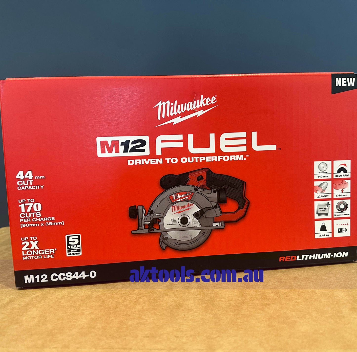 Milwaukee 12V Circular Saw M12 Fuel 140mm M12CCS44-0 Skin 