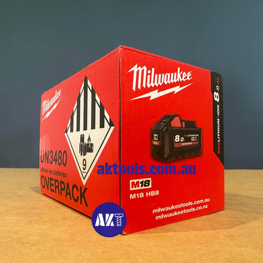 Milwaukee 18V Battery 8.0Ah M18HB8 Redlithium-ION High Output Battery