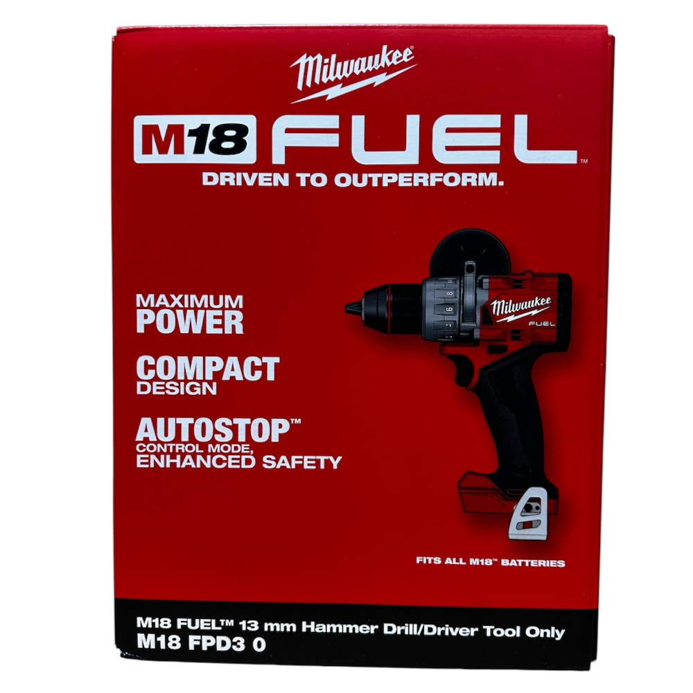 Retail Box Milwaukee M18FPD3-0 M18 Cordless Drill Hammer Driver