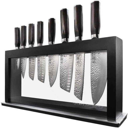 Baccarat Damashiro Emperor Hisa 9 Piece Knife Block