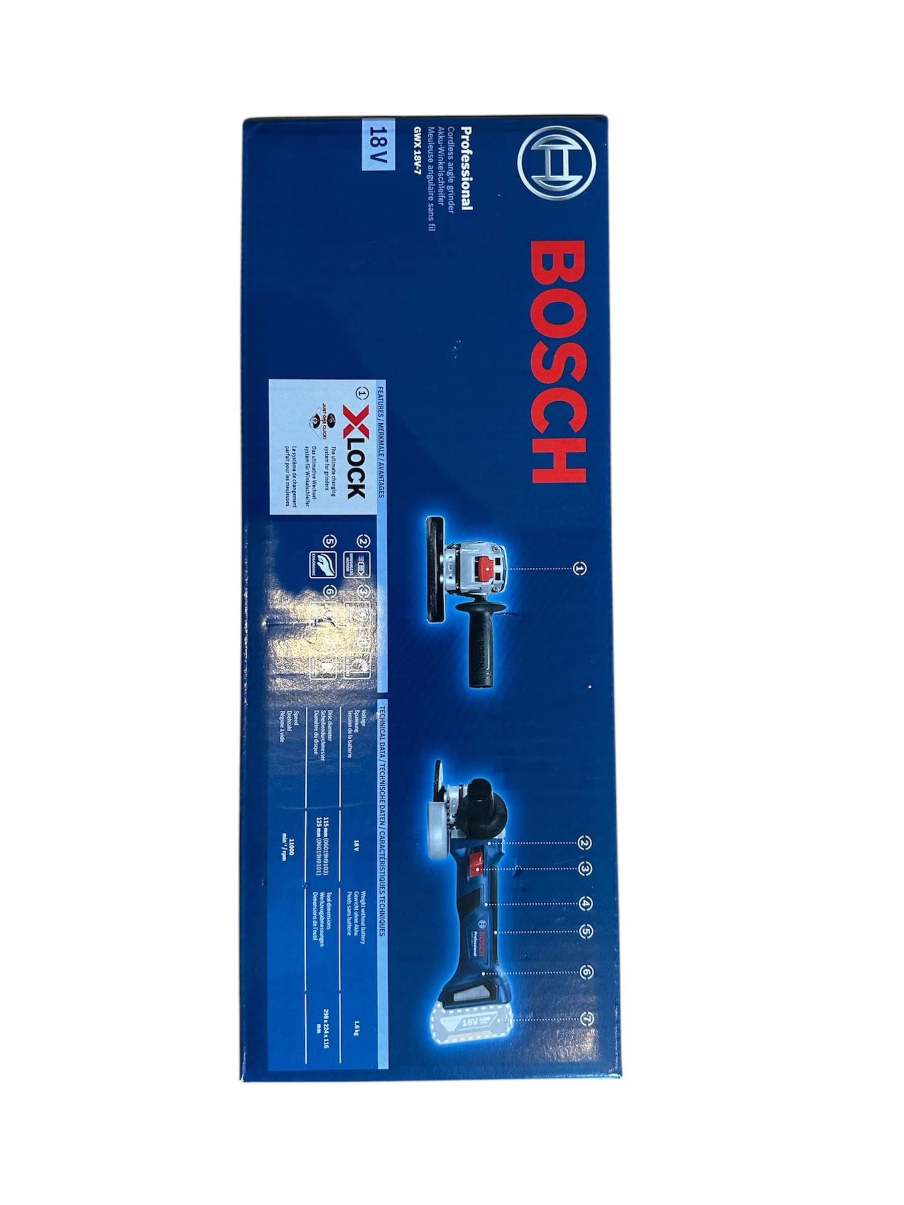 Bosch GWX 18V-7 18v Brushless Angle Grinder 125mm 
