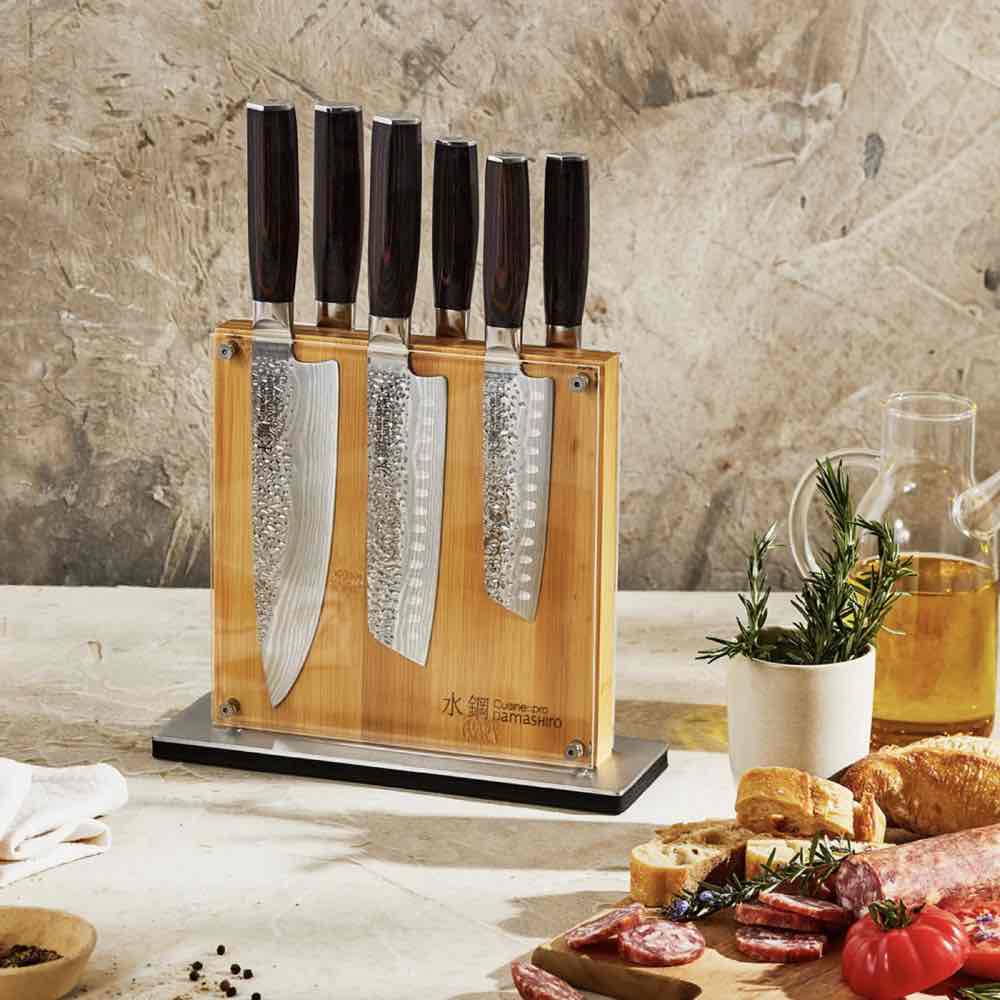 Cuisine Pro Damashiro Emperor Knife Block SHI 7PC Set 7