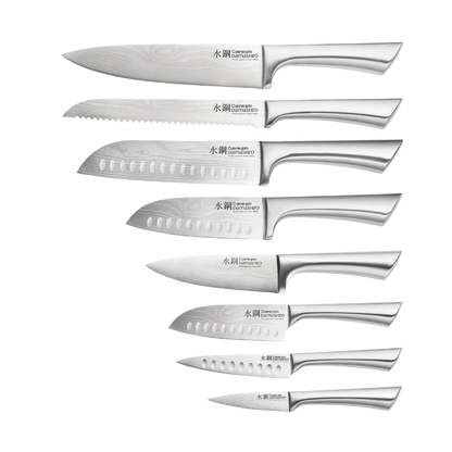Cuisine Pro Damashiro  Knife Block Set 10PC BODO Premium Japanese Steel Knife Set 10