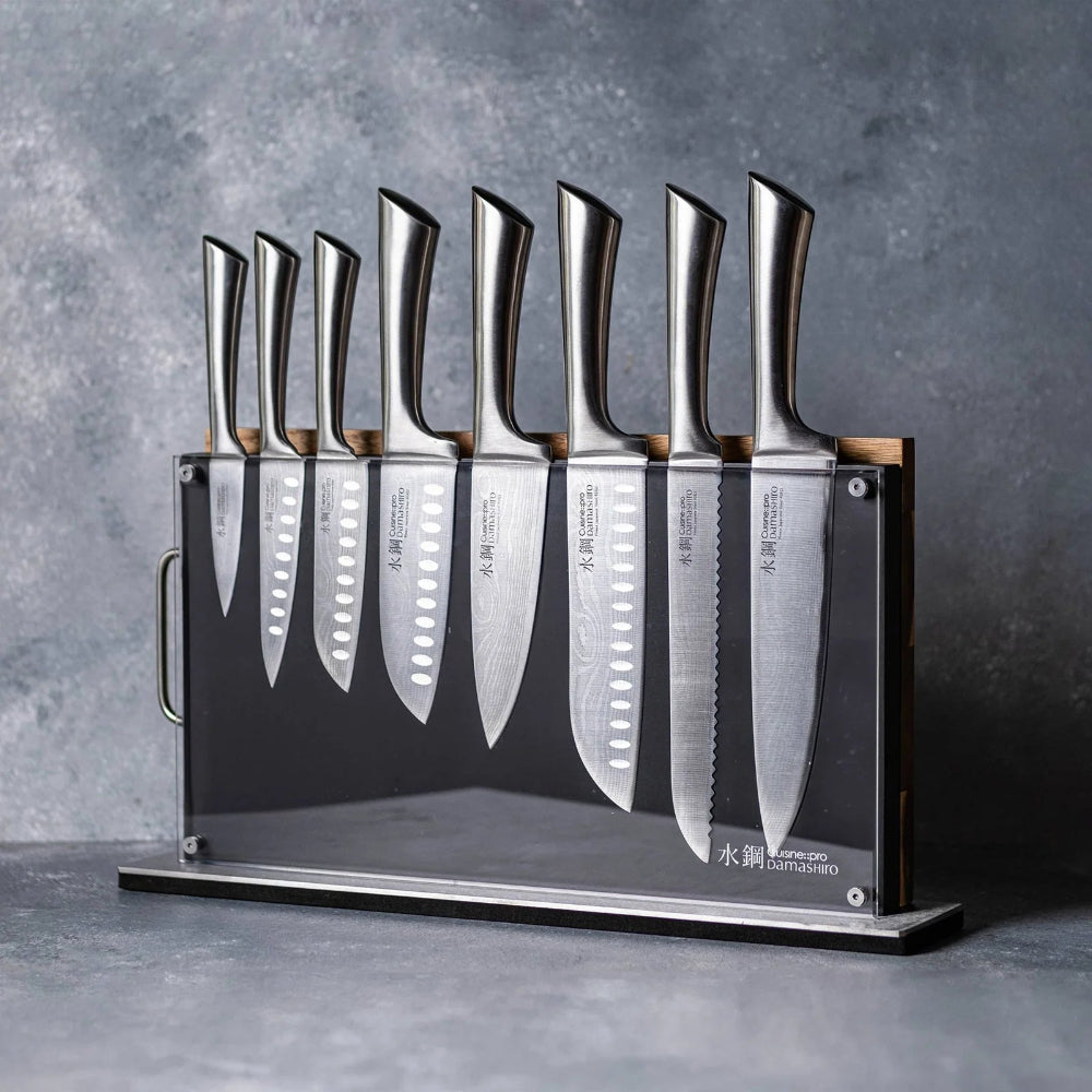 Cuisine Pro Damashiro  Knife Block Set 10PC BODO Premium Japanese Steel Knife Set 3