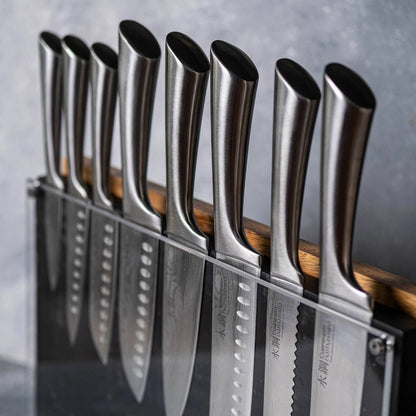 Cuisine Pro Damashiro  Knife Block Set 10PC BODO Premium Japanese Steel Knife Set 7