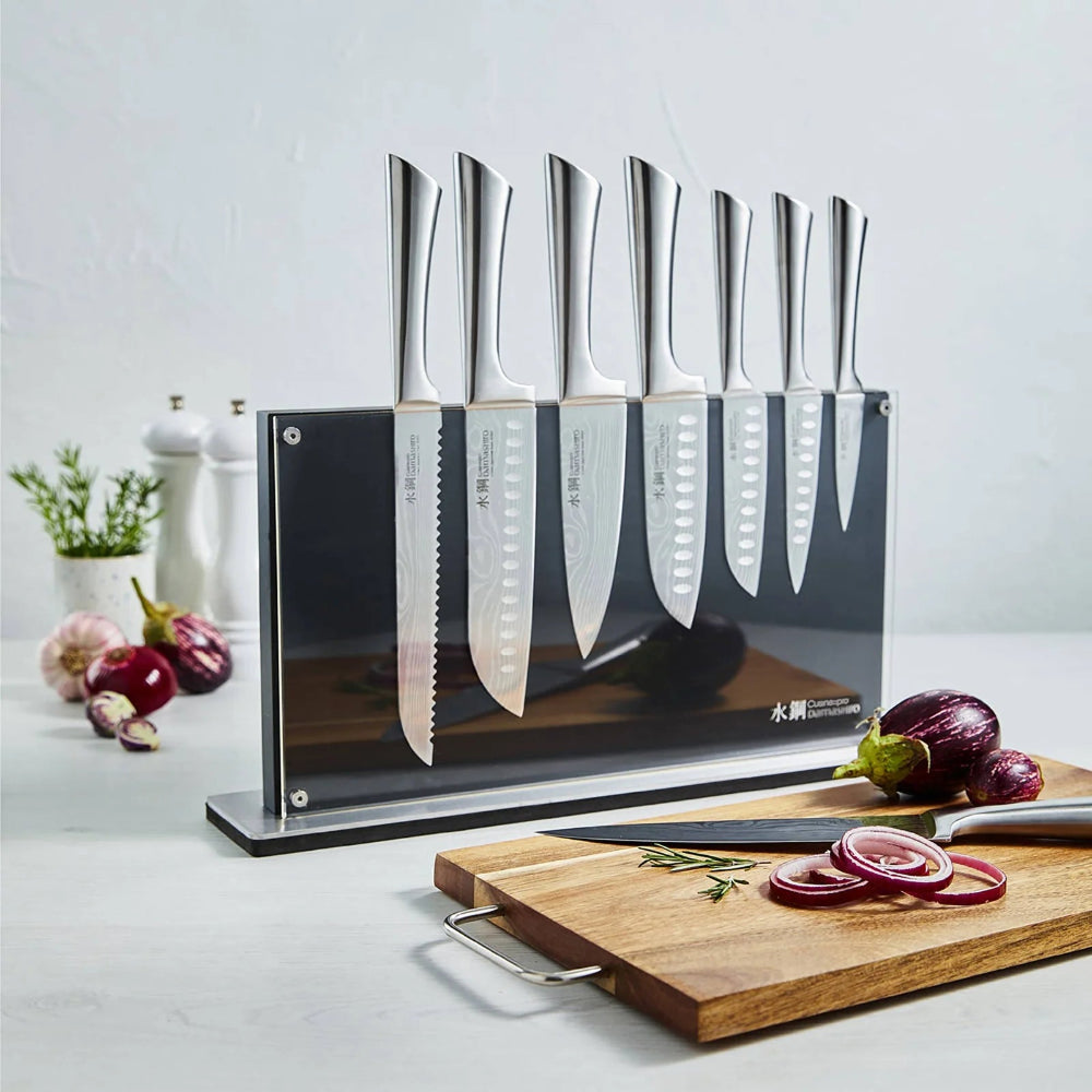Cuisine Pro Damashiro  Knife Block Set 10PC BODO Premium Japanese Steel Knife Set 9