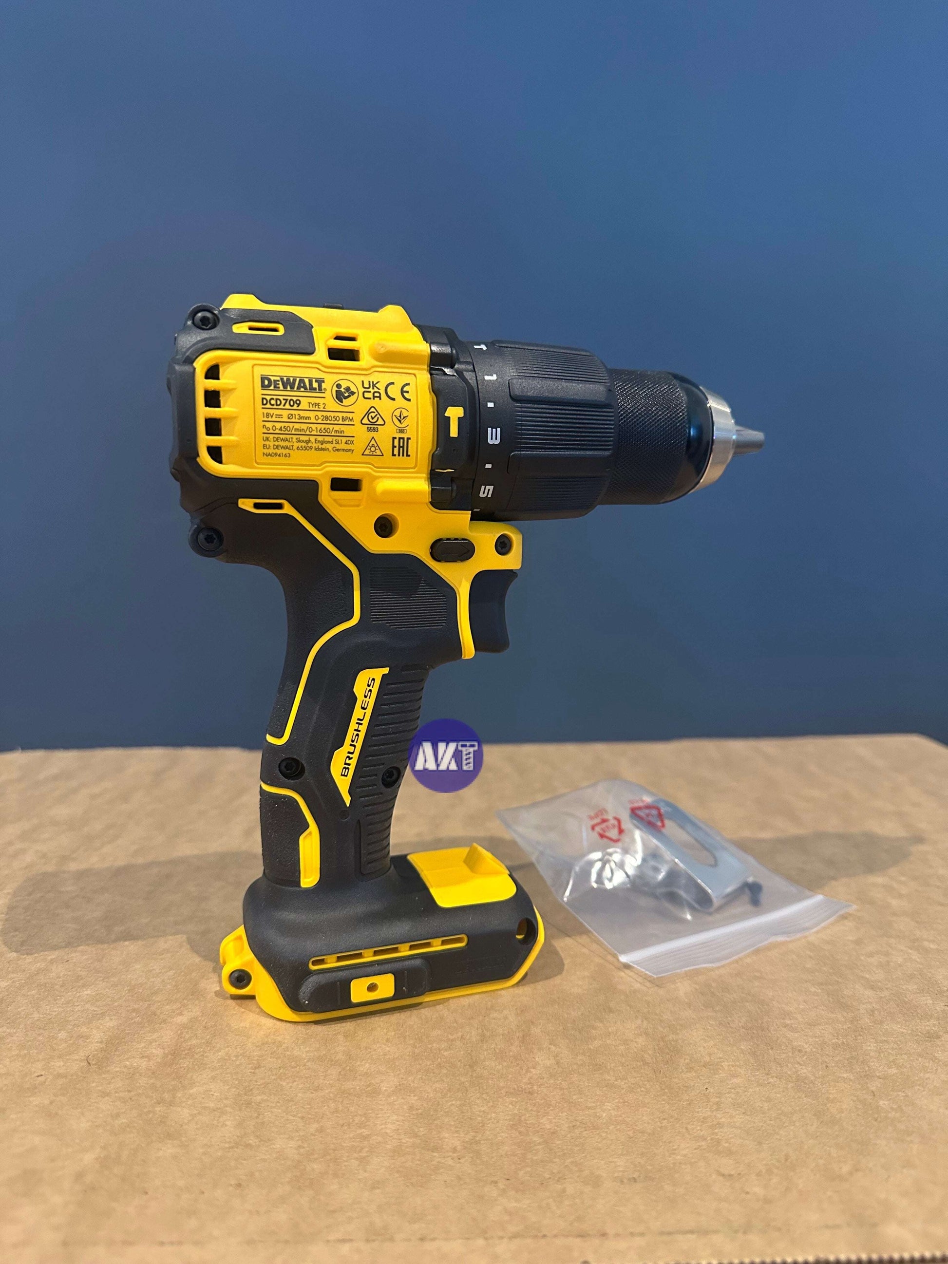 DeWalt 18V XR Brushless Compact Hammer Drill Driver DCD709N 