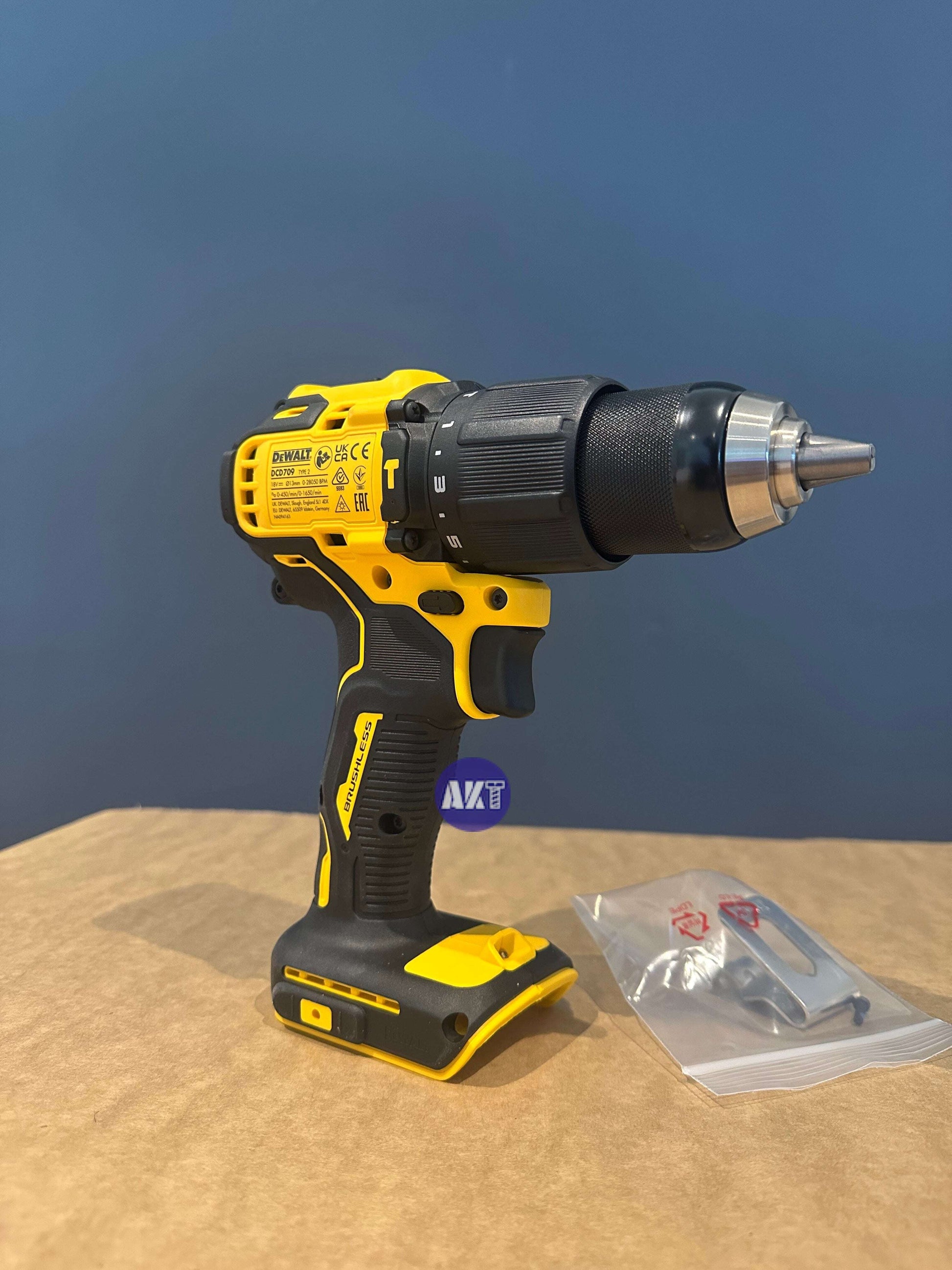 DeWalt 18V XR Brushless Compact Hammer Drill Driver DCD709N 