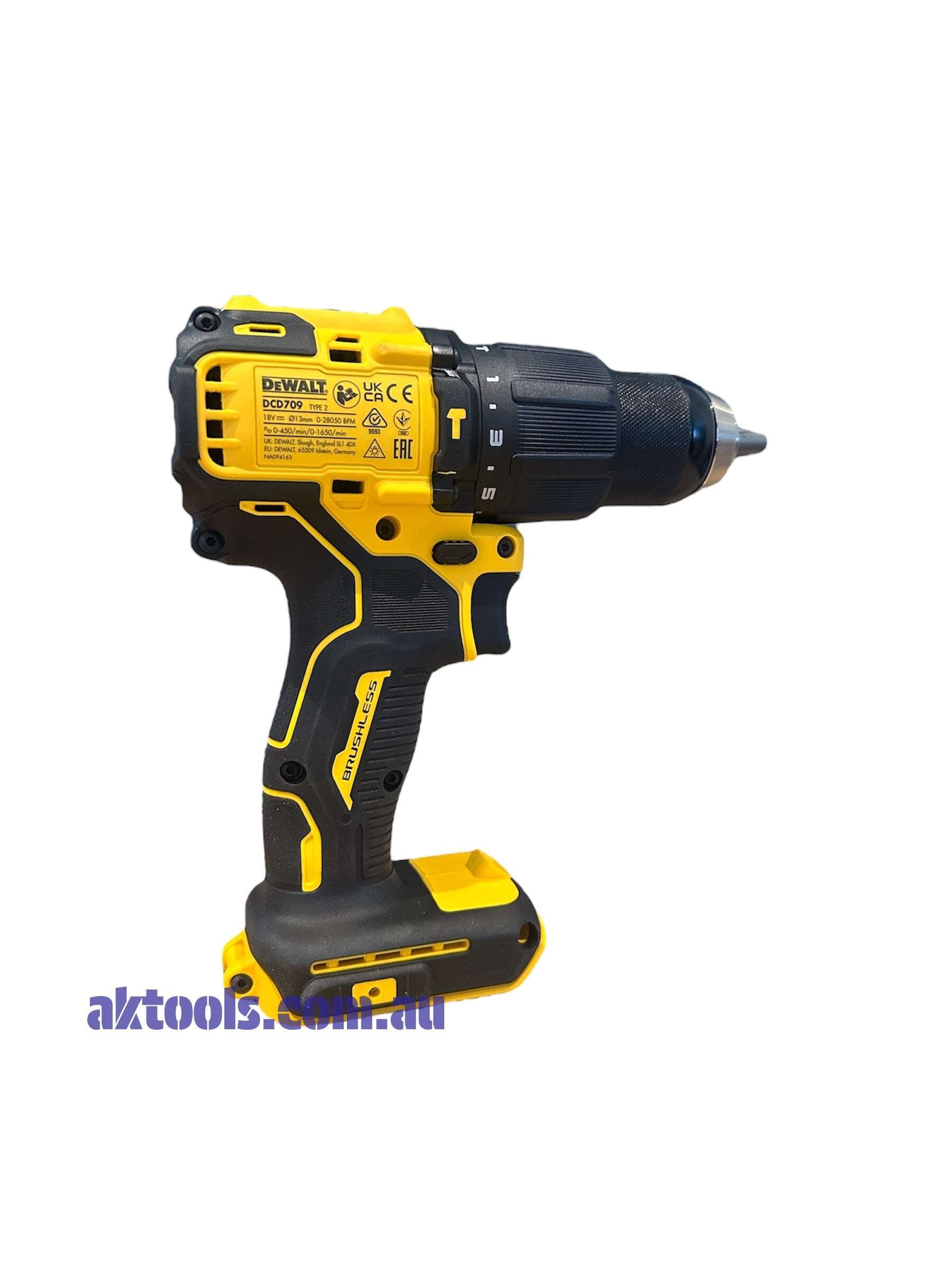 DeWalt 18V XR Brushless Compact Hammer Drill Driver DCD709N 