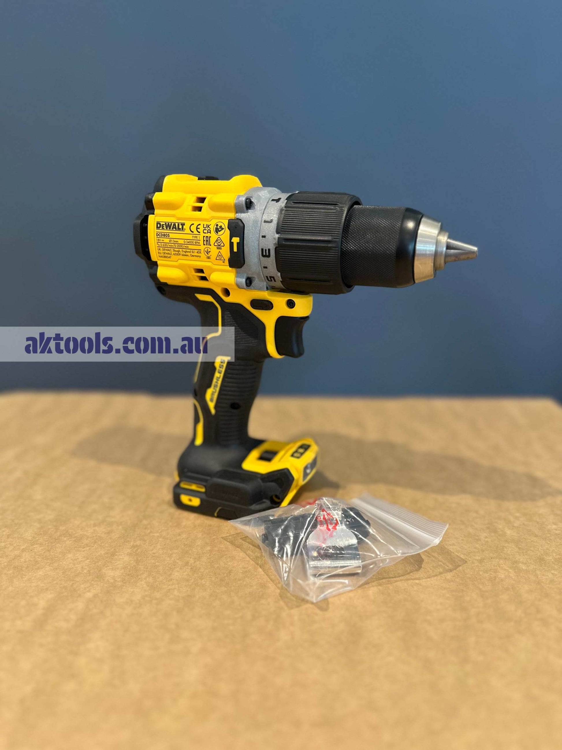 DeWalt DCD805N-XJ Hammer Drill Driver 18V Brushless 2 Speed Skin Only 