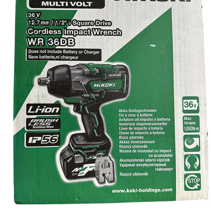 HiKOKI WR36DB(H4Z) 36V Brushless MultiVolt IP56 1/2inch Impact Wrench - Skin Only 2