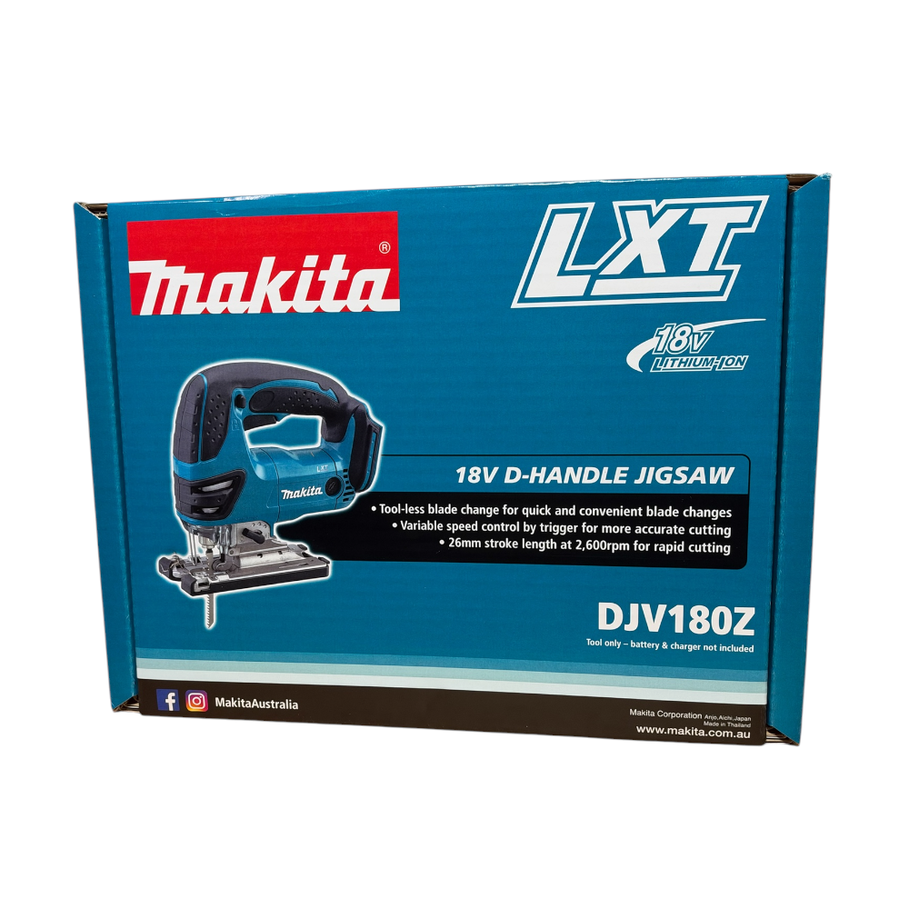 Makita 18V Cordless Jigsaw D-Handle DJV180Z Skin Only 2