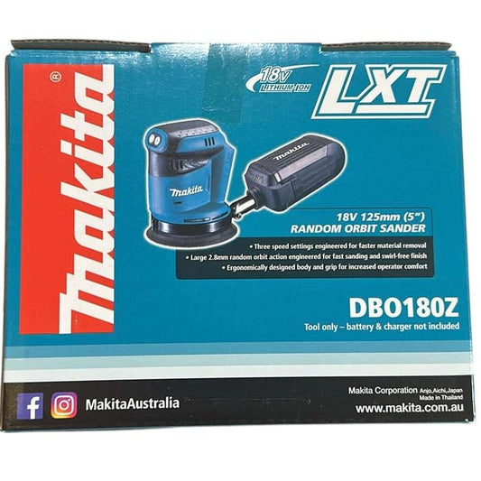 Makita 18V Cordless Random Orbital Sander DBO180Z Skin Only 2