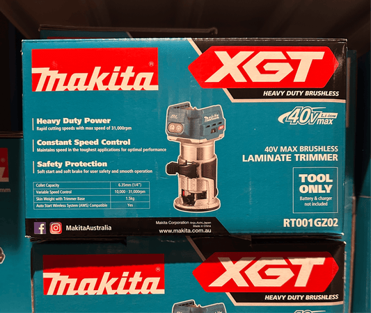 Makita 40V MAX XGT Cordless Brushless Laminate Trimmer Router RT001GZ02 Skin 