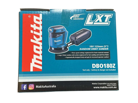 Makita DBO180Z 18V Cordless Random Orbital Sander Skin 