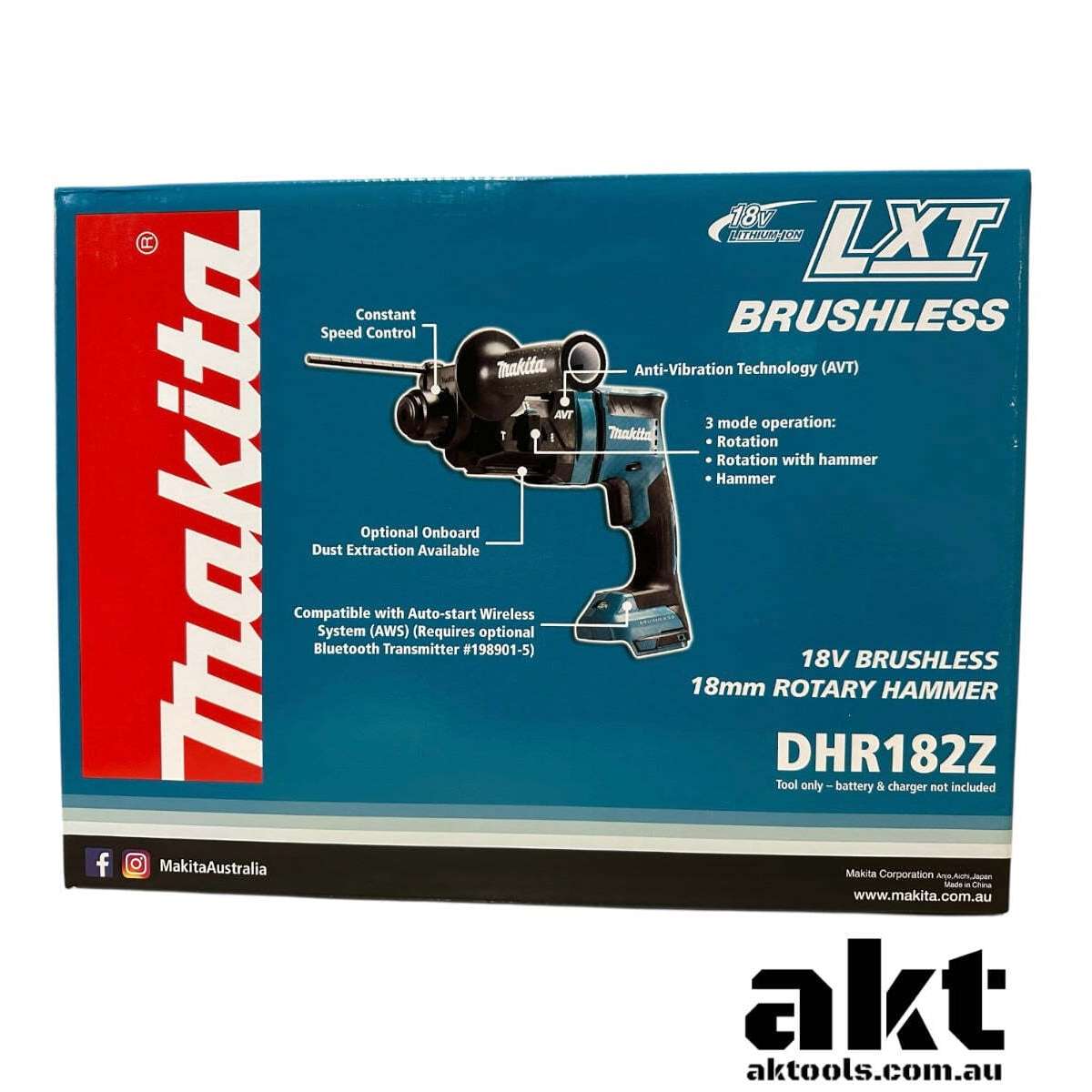 Makita DHR182Z 18V Brushless SDS Plus Rotary Hammer Drill Skin Only 2