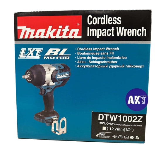 Makita DTW1002Z 18V Brushless 1/2" Impact Wrench Skin Only Genuine